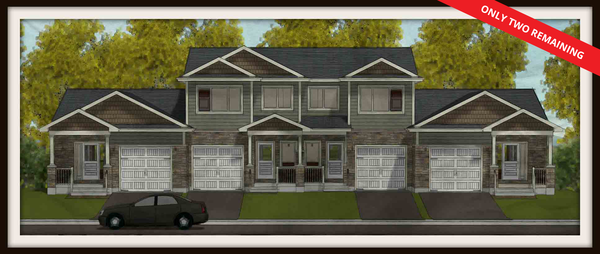 Camlot Garden Townhomes Elevation Rendering